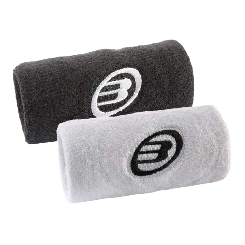 Muñequera Bullpadel BPMU262 Negro/Blanco 2026