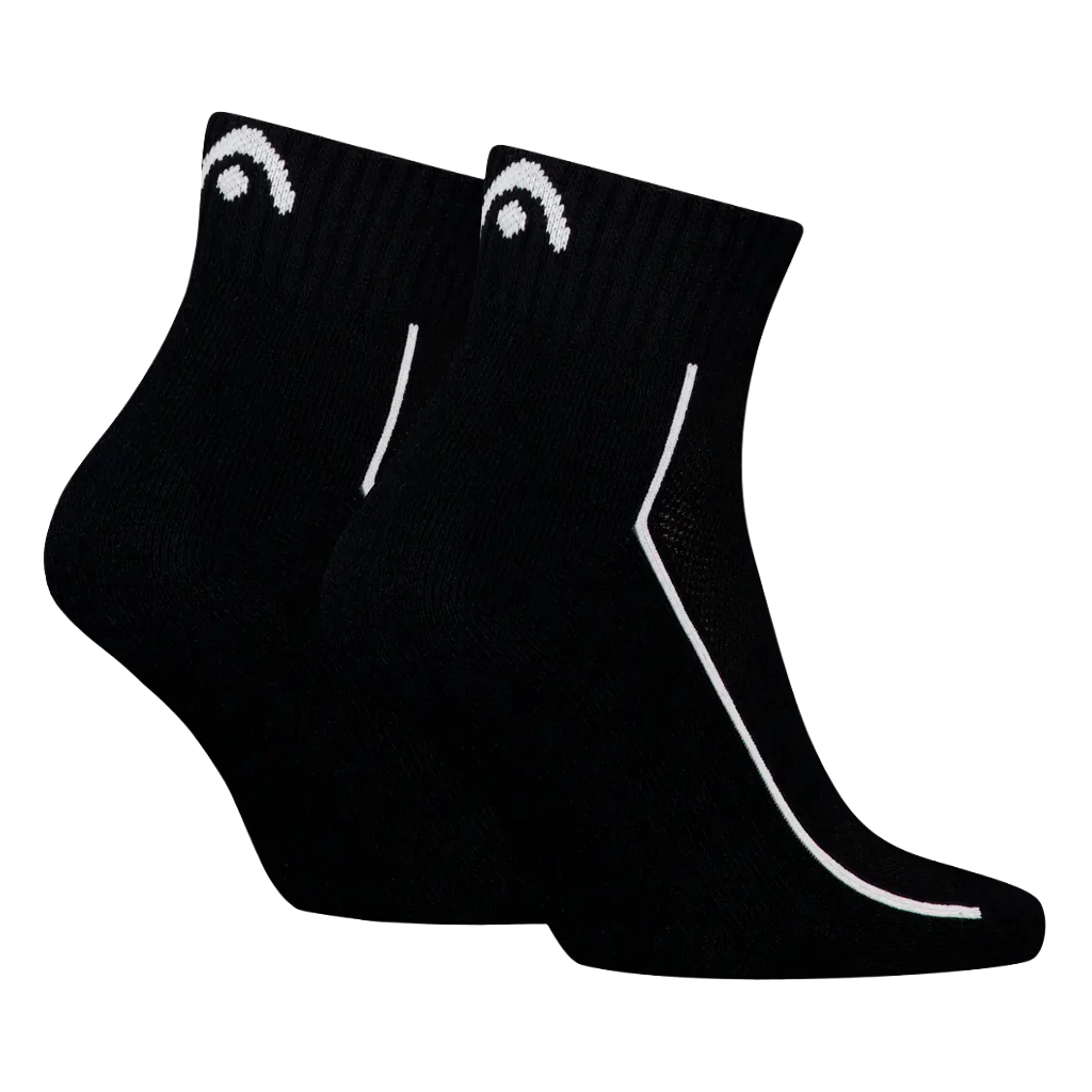 Calcetines Head Performance Quarter Negro (Pack x2) 2026