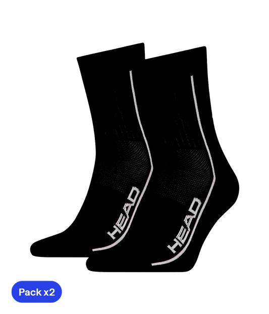 Calcetines Head Performance Short Crew Negro (Pack x2)