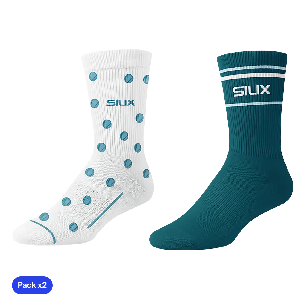 Calcetines Siux Silk 26 Blanco/Verde