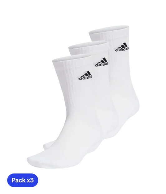 Calcetines Adidas Clásicos Blanco (Pack x3)