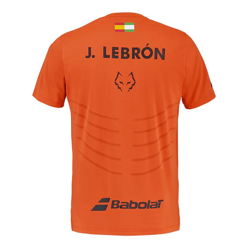 Camiseta Babolat Réplica Red/Orange 2026 J. Lebrón