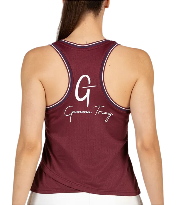 Camiseta Bullpadel Gemma Mujer Vino Burdeos