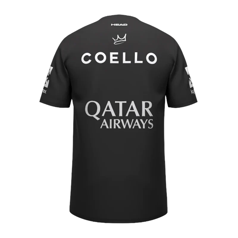 Camiseta Head Arturo Coello Negro 2026