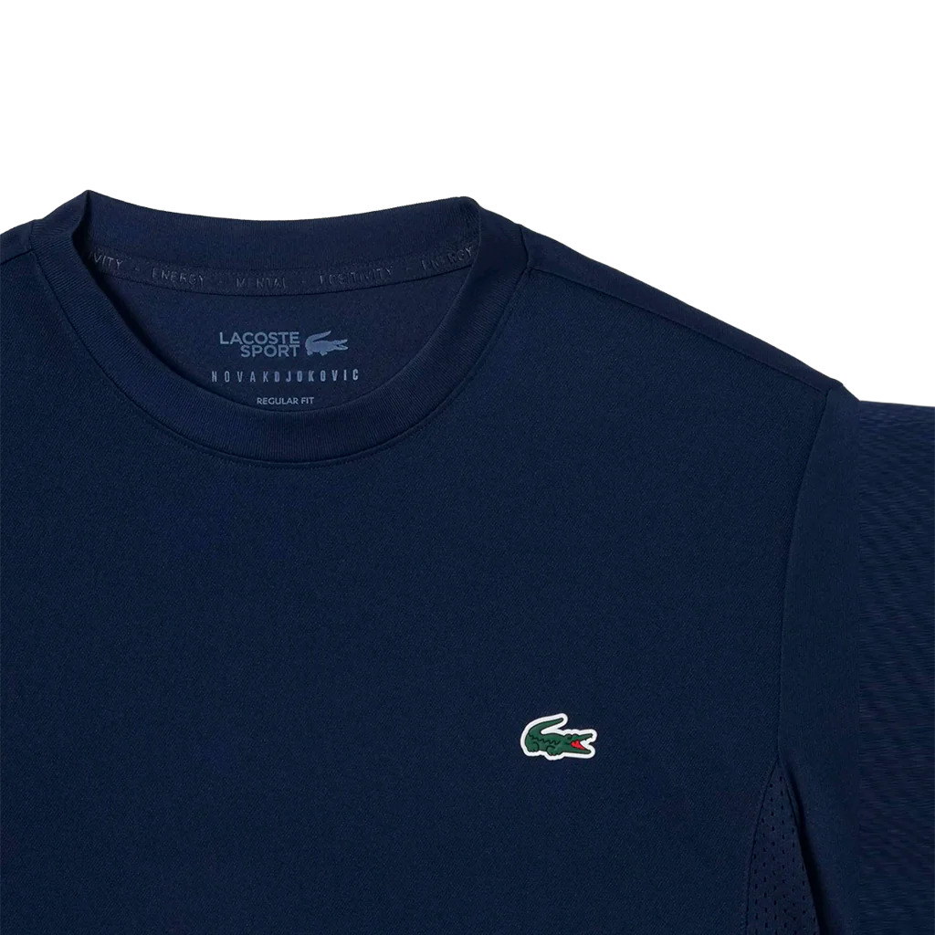 Camiseta Lacoste Novak Djokovic Regular fit Azul Marino 2026