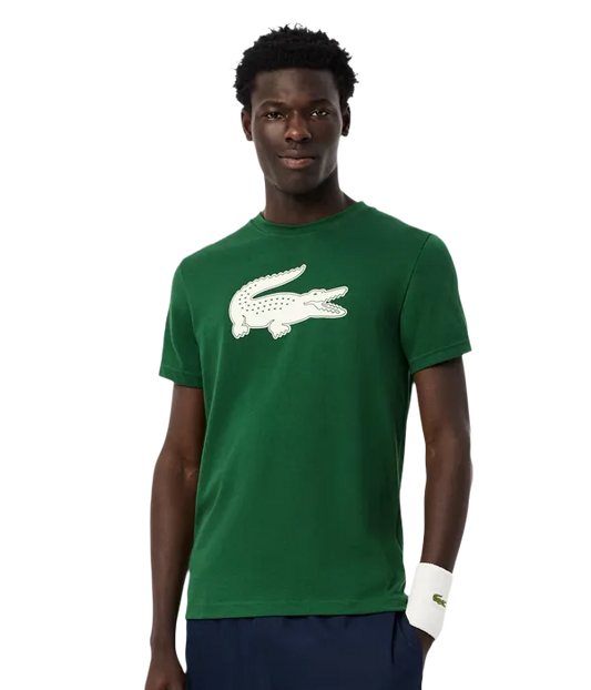 Camiseta Lacoste Ultra Dry Verde Oscuro 2025