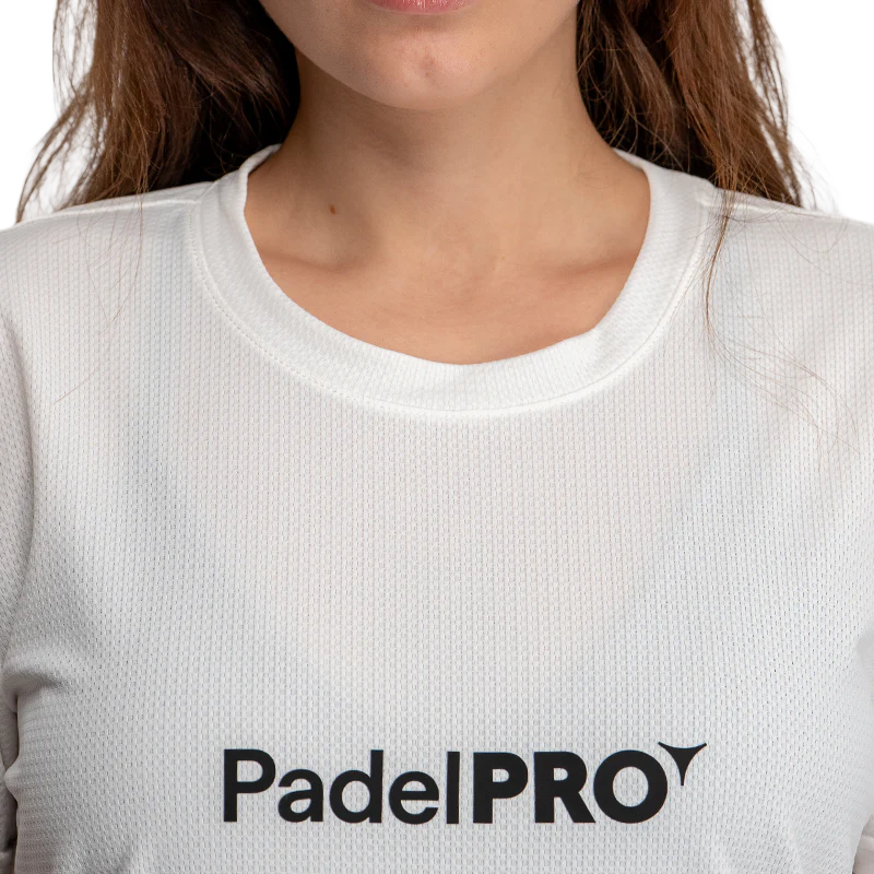 Camiseta Pro Basic Mujer PadelPRO Blanca