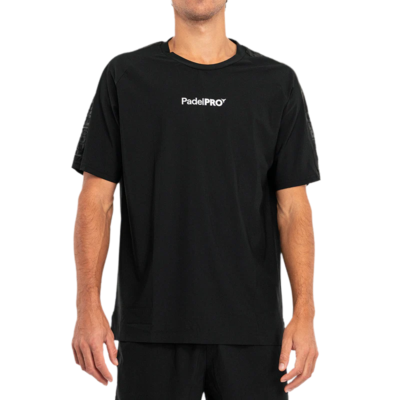 Camiseta Pro Elite PadelPRO Negra