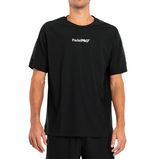 Camiseta Pro Elite PadelPRO Negra
