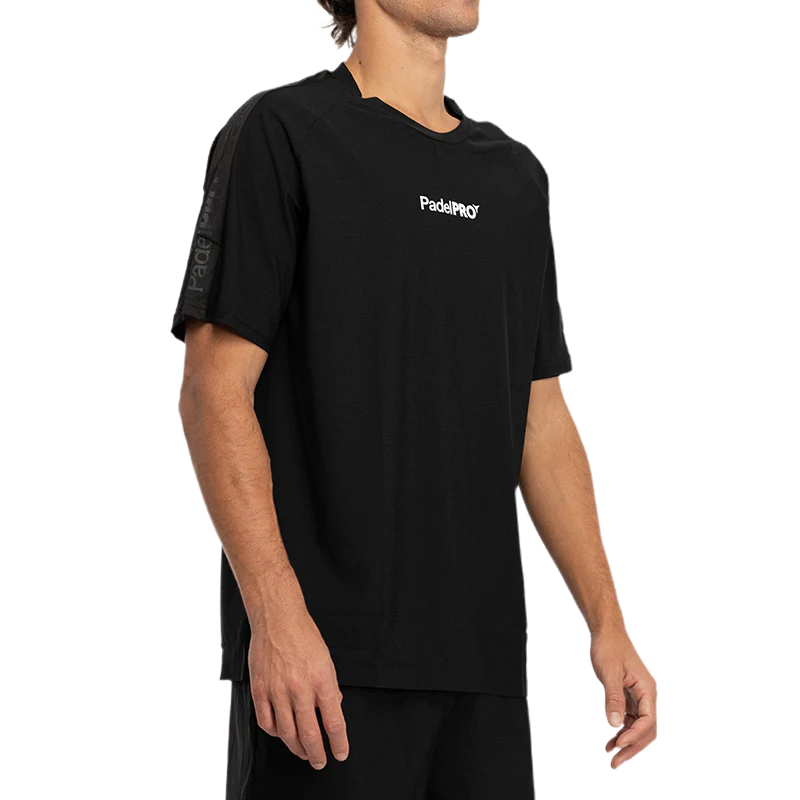 Camiseta Pro Elite PadelPRO Negra