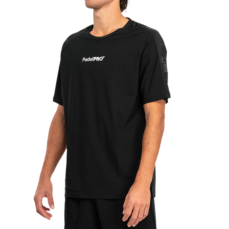Camiseta Pro Elite PadelPRO Negra