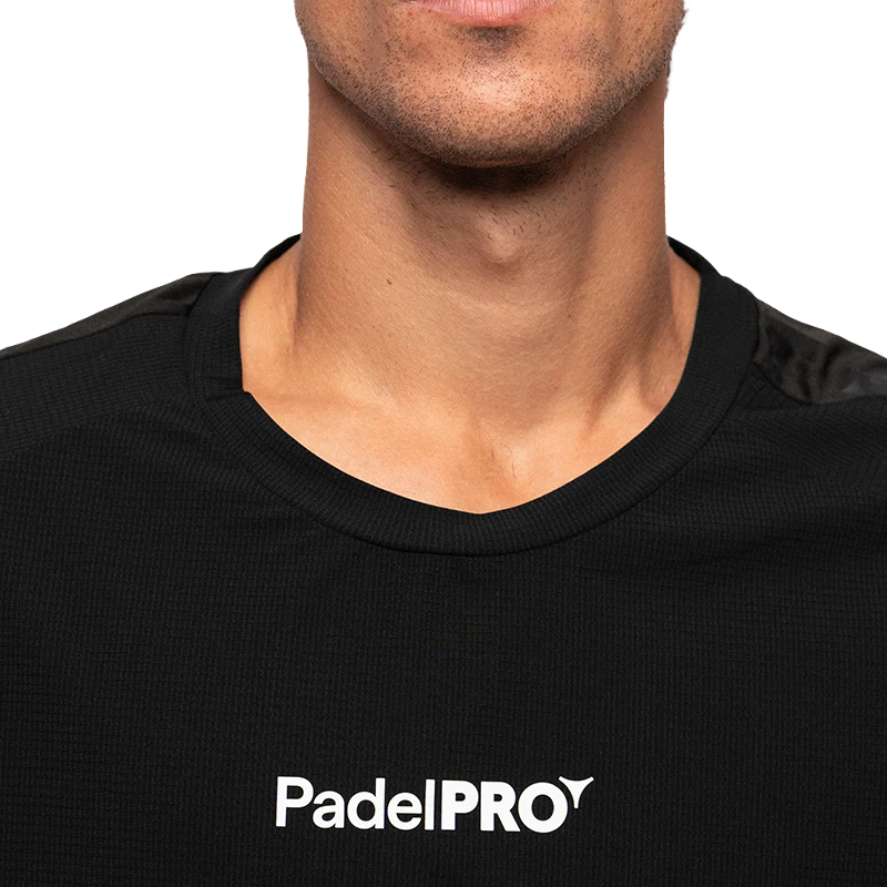 Camiseta Pro Elite PadelPRO Negra