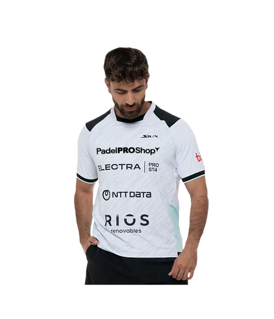 Camiseta Siux Electra Stupa Oficial Blanca 2025