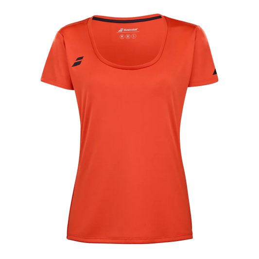 Camiseta Babolat Cap Sleeve Top Mujer Rojo
