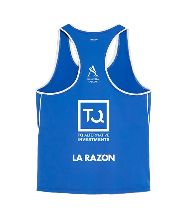Camiseta Oysho Alejandra Salazar Azul