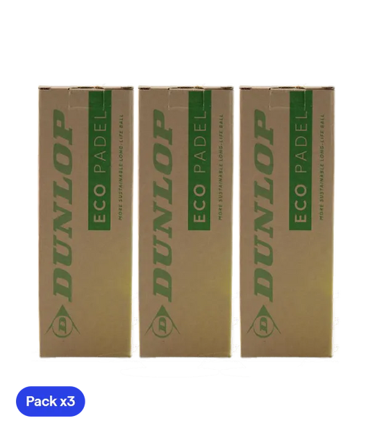 Pelotas Dunlop Eco Padel (Pack x3)