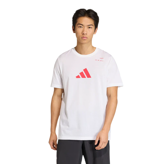 Camiseta Adidas Padel Cat G T Blanca/Roja