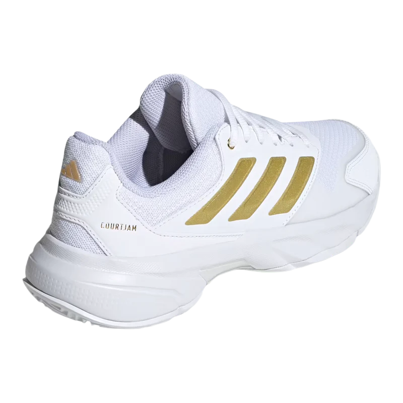 Zapatillas Adidas CourtJam Control 3 Mujer Blanco/Dorado 2026