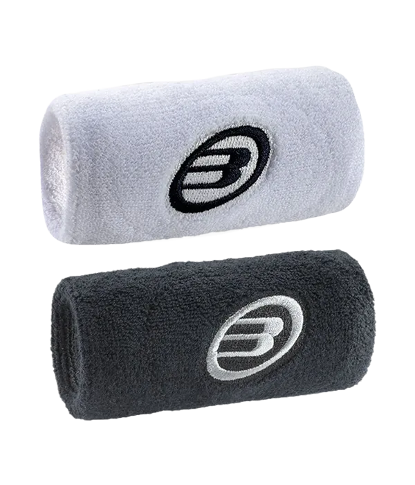 Muñequera Bullpadel BPMU254 Blanco/Negro 2025