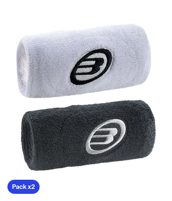 Muñequera Bullpadel BPMU254 Blanco/Negro 2025