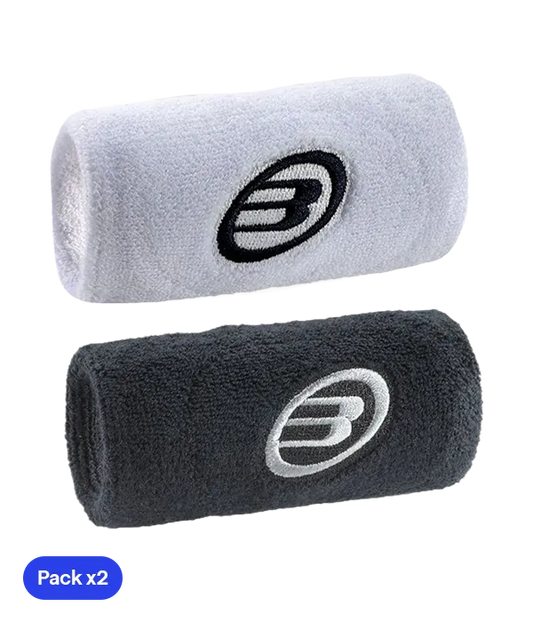 Muñequera Bullpadel BPMU254 Blanco/Negro 2025