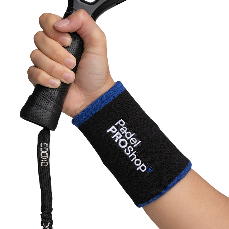 Muñequera Larga PadelPROShop Negro/Azul