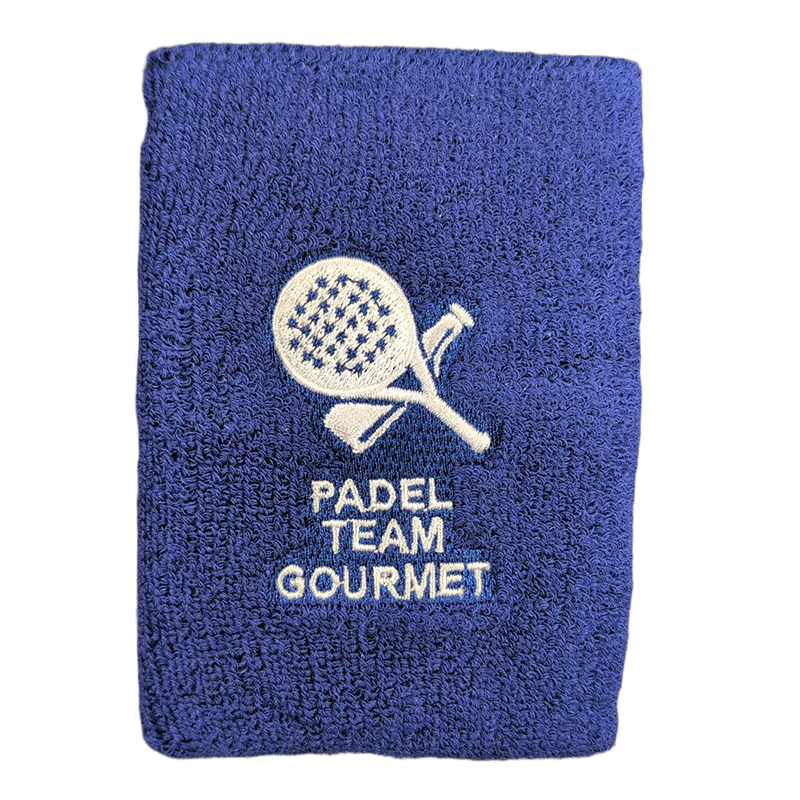 Muñequera Larga Padel Team Gourmet Azul Marino