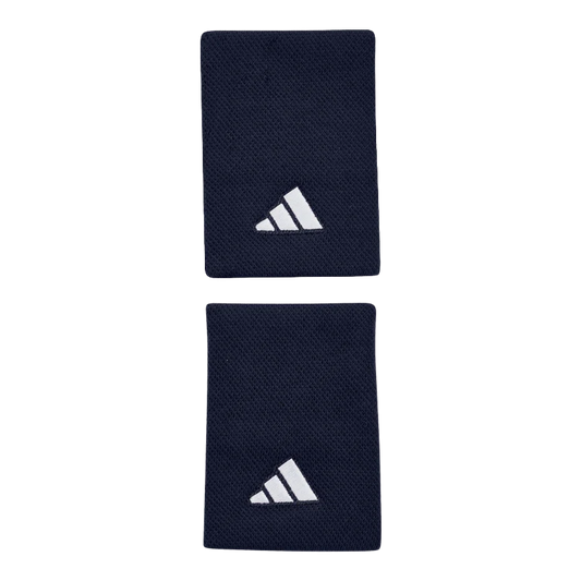 Muñequeras Adidas Largas Azul Marino Logo Grande