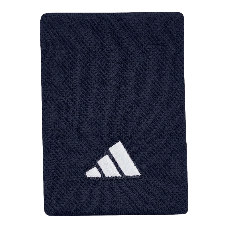Muñequeras Adidas Largas Azul Marino Logo Grande