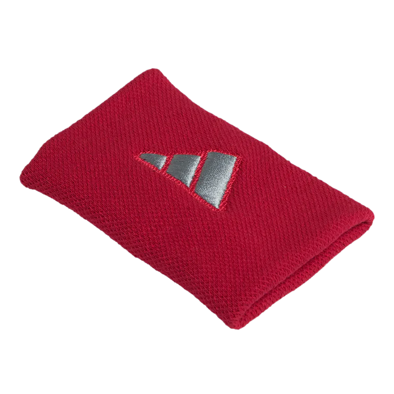Muñequeras Adidas Largas Rojas Logo Grande