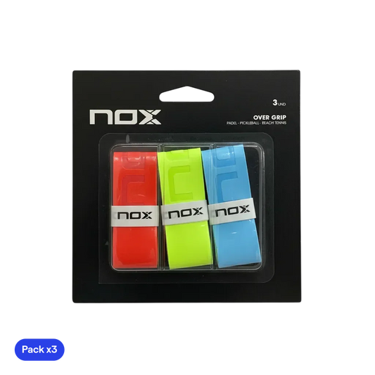 Overgrips NOX Pro Liso Rojo/Verde/Azul (Pack x3)