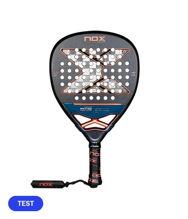 Pala de TEST Nox AT10 Genius Attack 18K 2025 Agustín Tapia