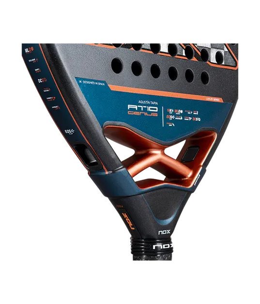 Pala de TEST Nox AT10 Genius Attack 18K 2025 Agustín Tapia