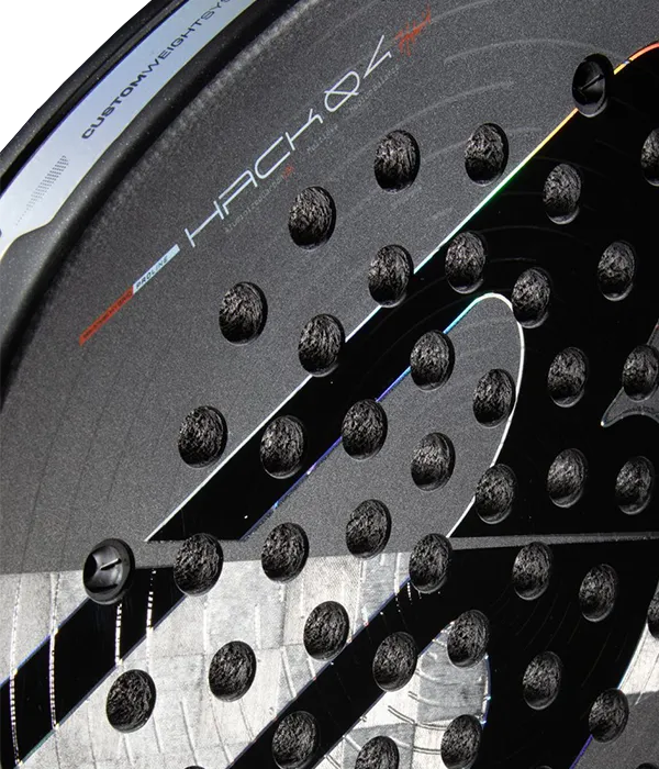 Pala de TEST Bullpadel Hack 04 Hybrid 2026