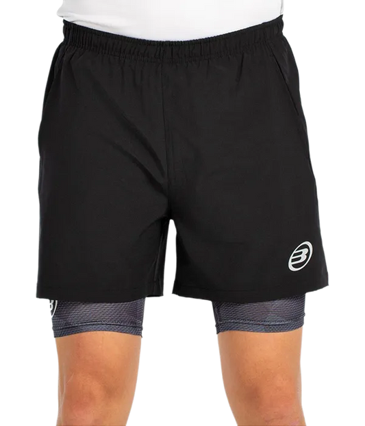 Pantalon Bullpadel Manzan Negro 2025