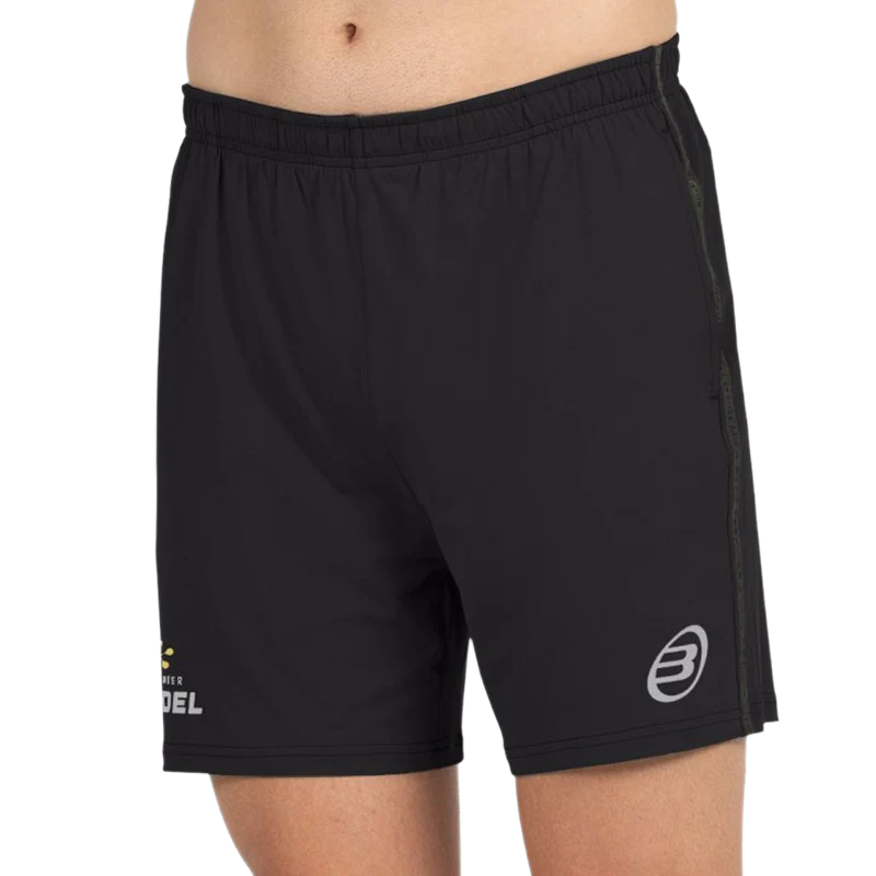 Pantalón Corto Bullpadel Preux Premier Padel Negro 2026