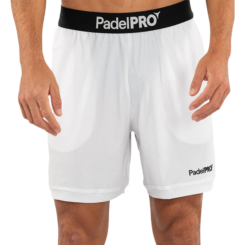 Pantalón Corto Pro Elite PadelPRO Blanco