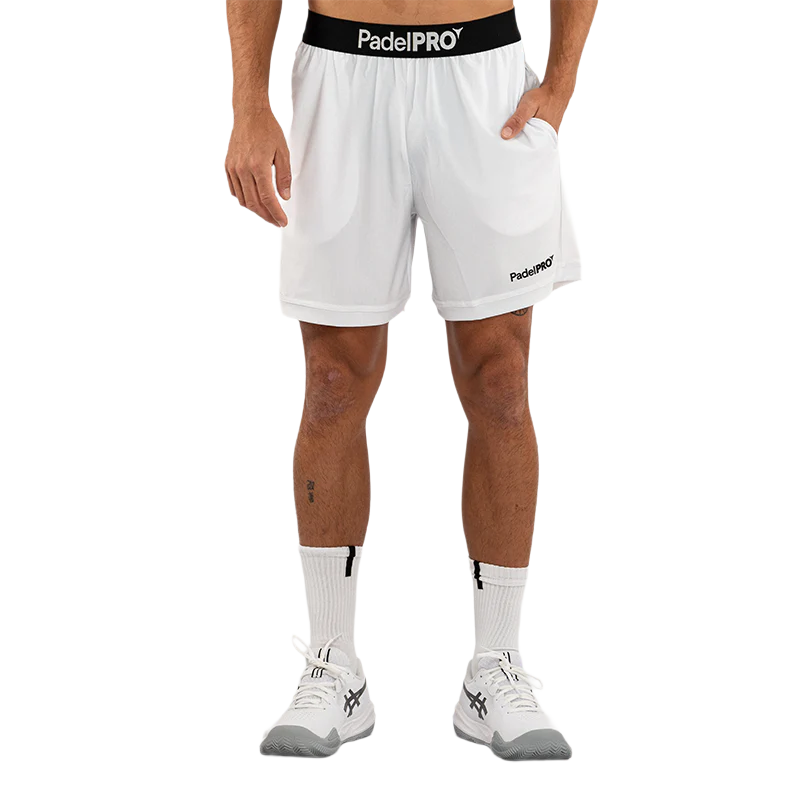 Pantalón Corto Pro Elite PadelPRO Blanco
