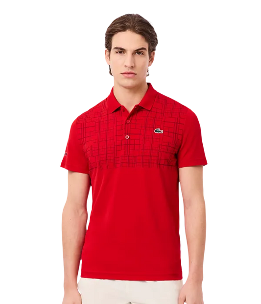 Polo Lacoste Tennis x Novak Djokovic Rojo 2025