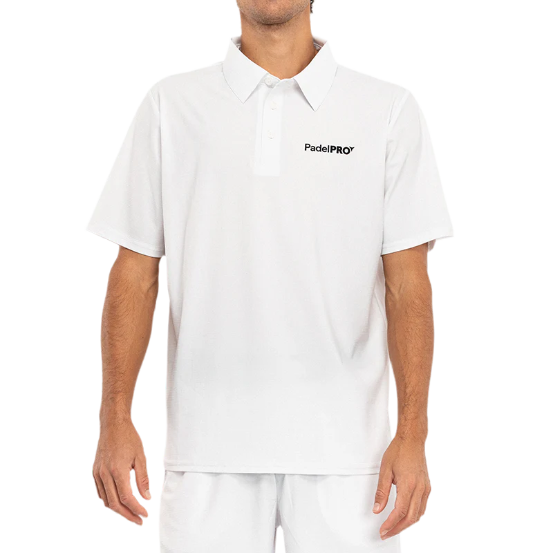 Polo Pro Elite PadelPRO Blanco
