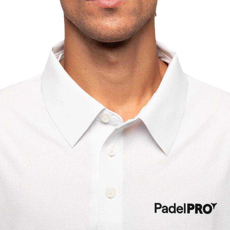 Polo Pro Elite PadelPRO Blanco