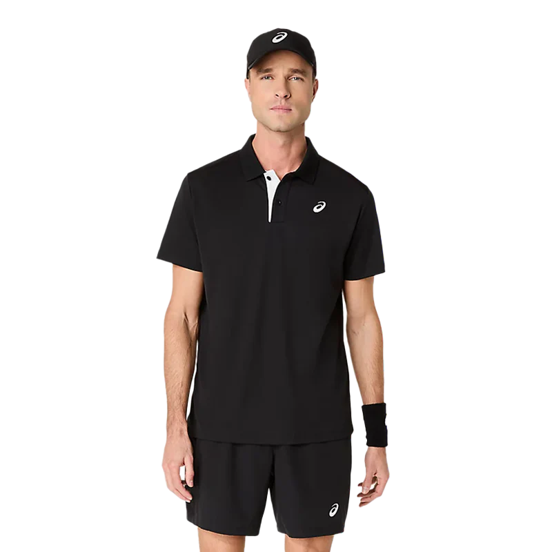 Polo Asics Court Negro 2026