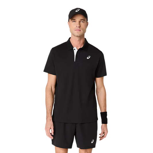 Polo Asics Court Negro 2026
