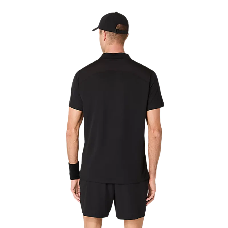 Polo Asics Court Negro 2026