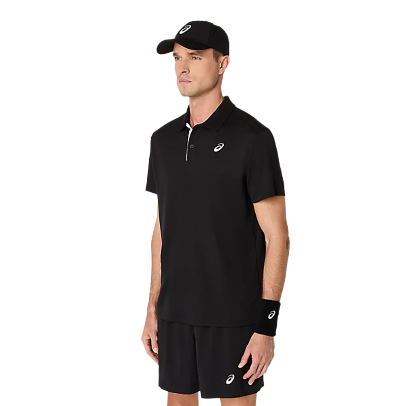 Polo Asics Court Negro 2026