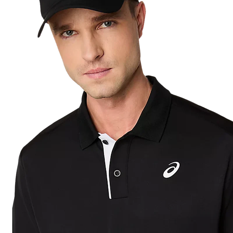 Polo Asics Court Negro 2026