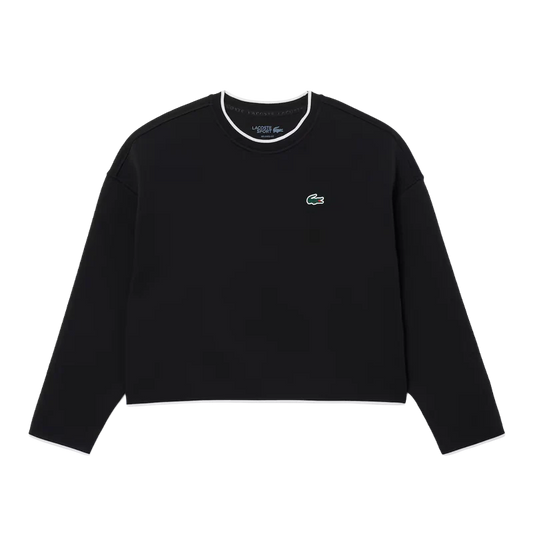 Sudadera Lacoste Con Relieve Negro