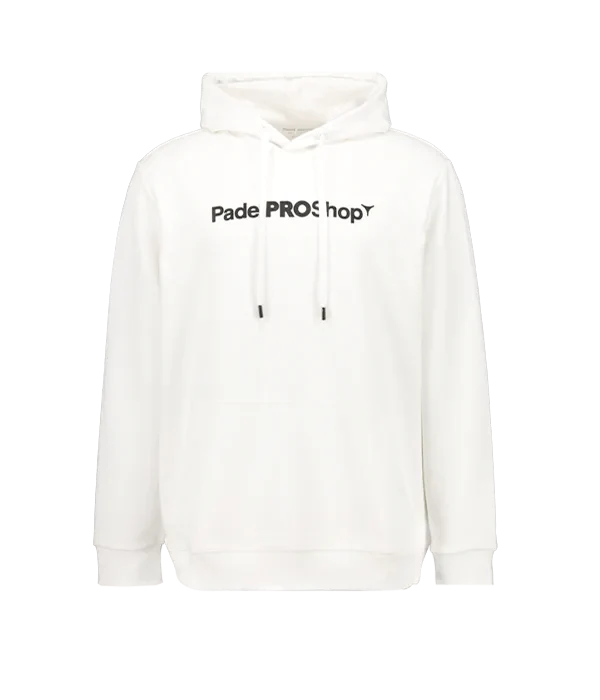 Sudadera PadelPROShop Blanca Logo Negro 2025