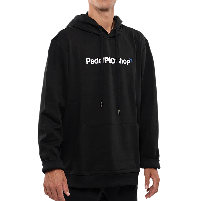 Sudadera PadelPROShop Negra Logo Blanco 2025