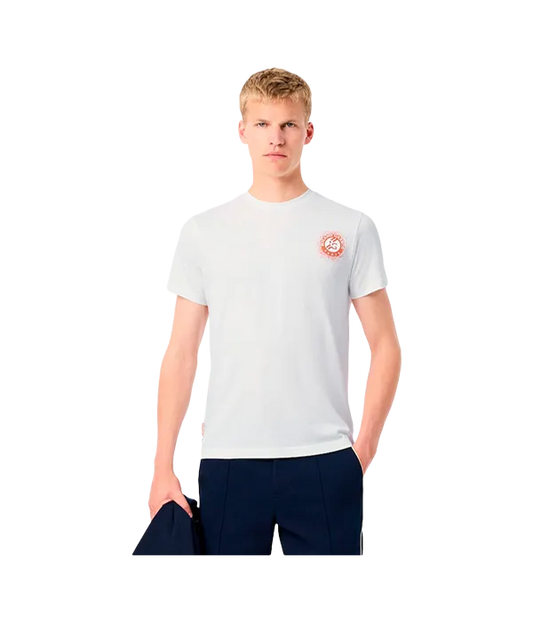 Camiseta Lacoste Roland Garros Blanco 2025